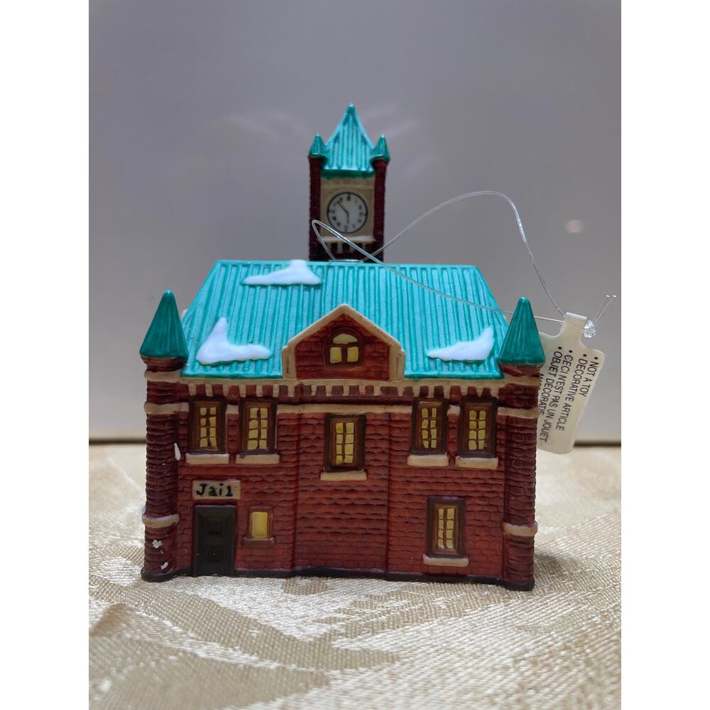 Vtg Department 56 Ornament Christmas in the City Series “City Hall” Retired 1991 - Picture 3 of 11